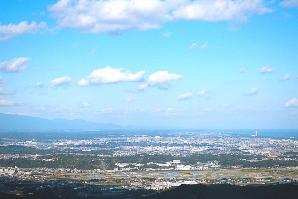 双石山展望所から眺める宮崎平野のイメージ